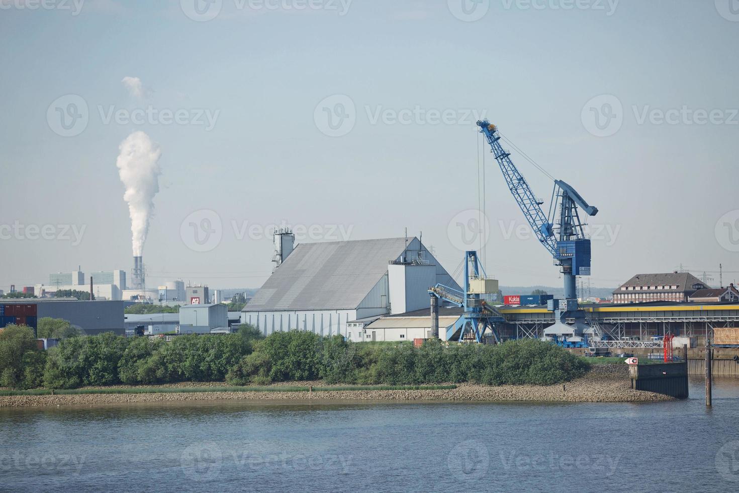 Port de Hambourg sur l'Elbe, Allemagne photo