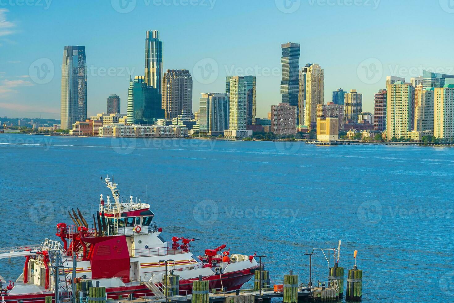 paysage urbain de Jersey ville horizon de Manhattan nyc photo