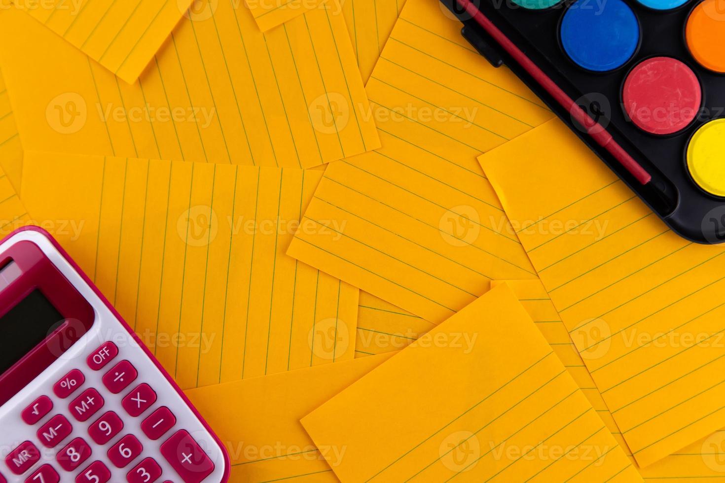 retour à l'école fournitures de bureau photo