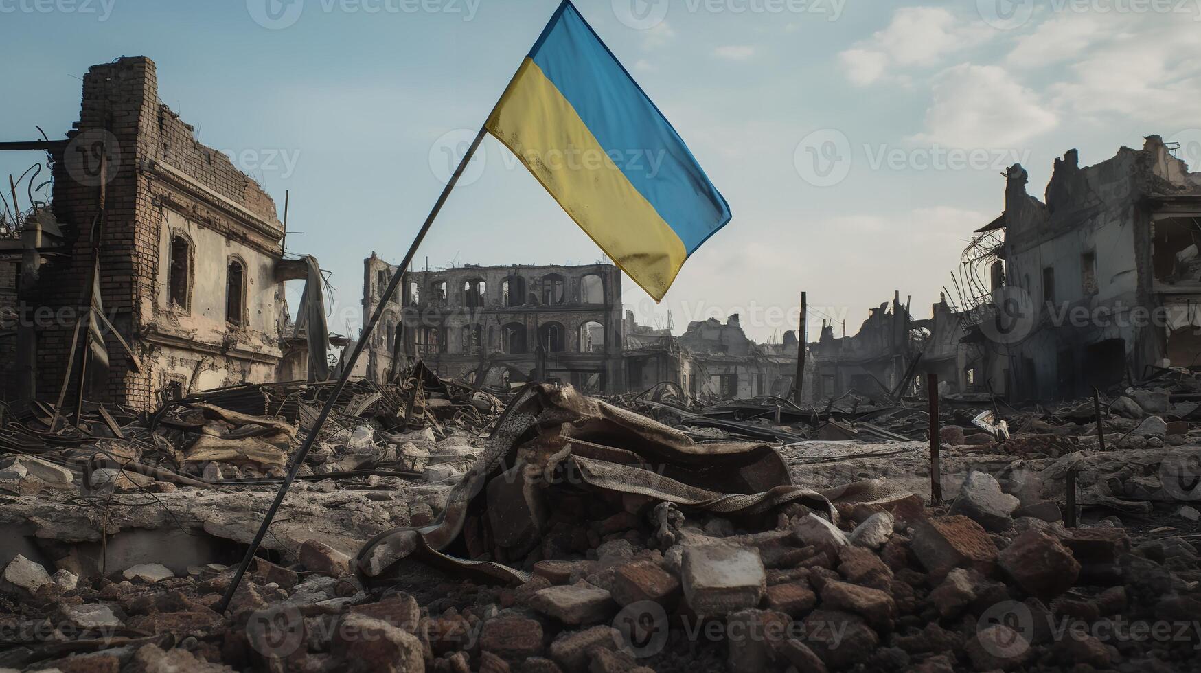 le résistance brodé dans bleu et Jaune photo