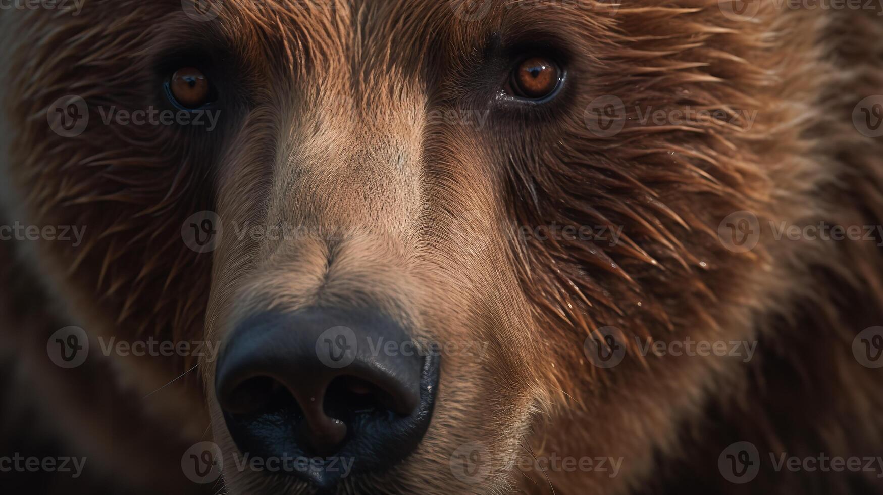 le regard de le marron ours photo