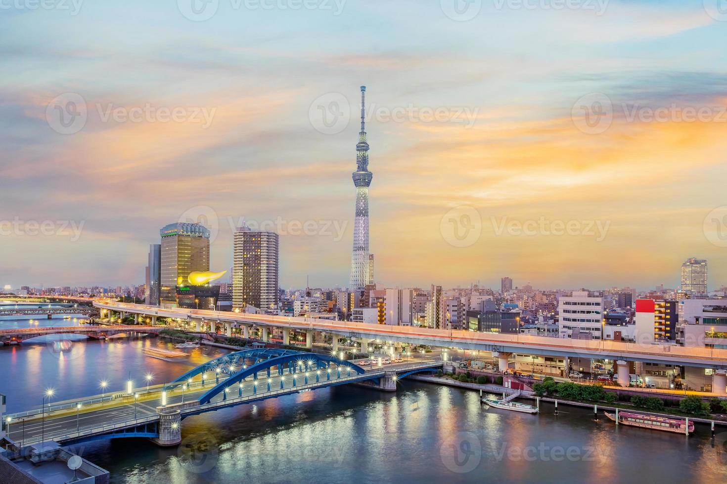 paysage urbain des toits de tokyo photo