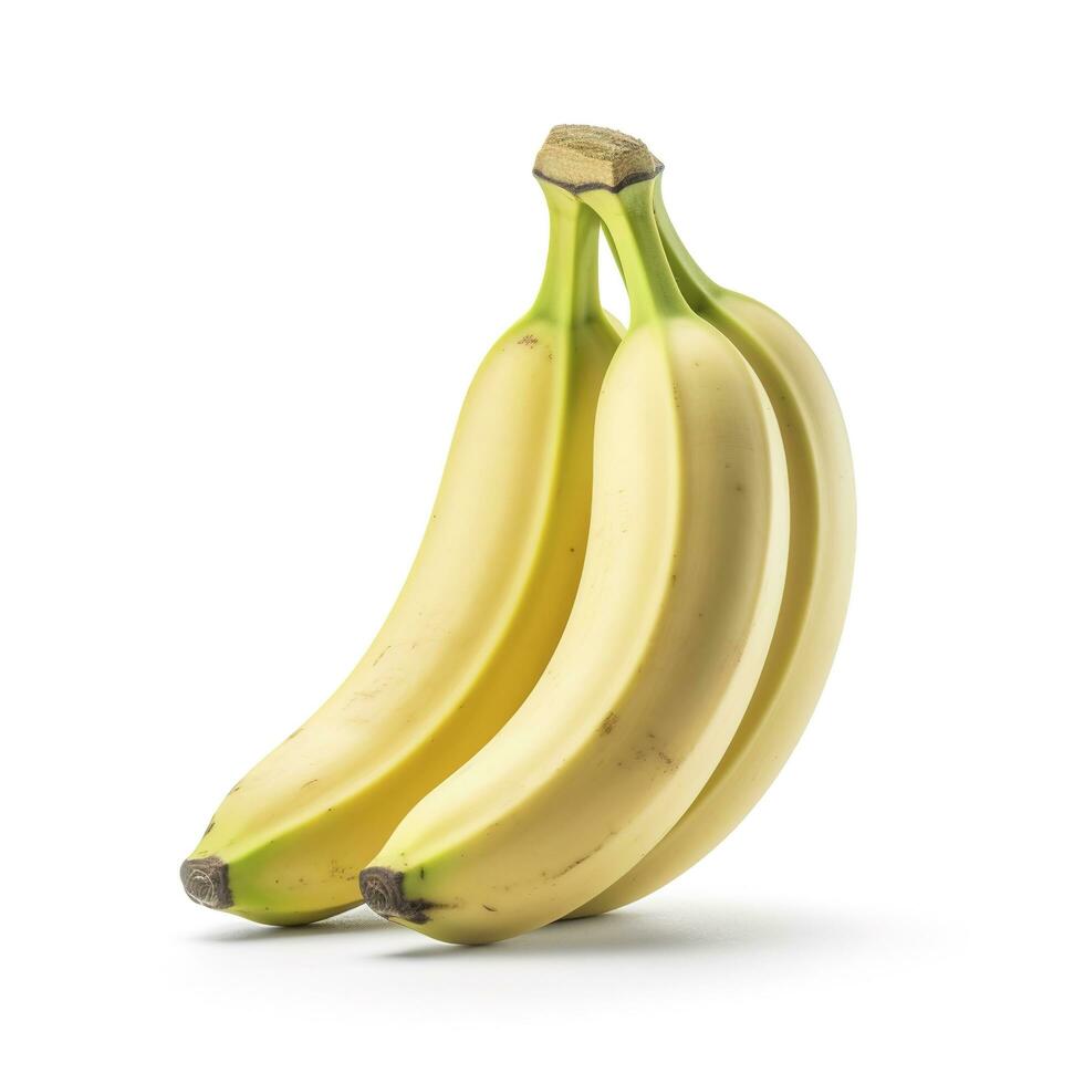 banane isolé sur blanc Contexte avec coupure chemin, produire ai photo