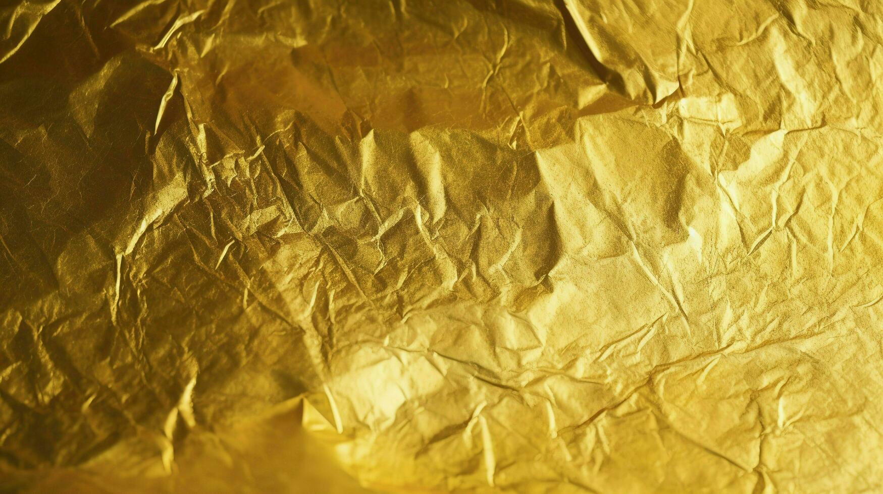 détails de d'or texture Contexte avec pente et ombre. or Couleur peindre mur. luxe d'or Contexte et fond d'écran. or déjouer ou emballage papier, produire ai photo