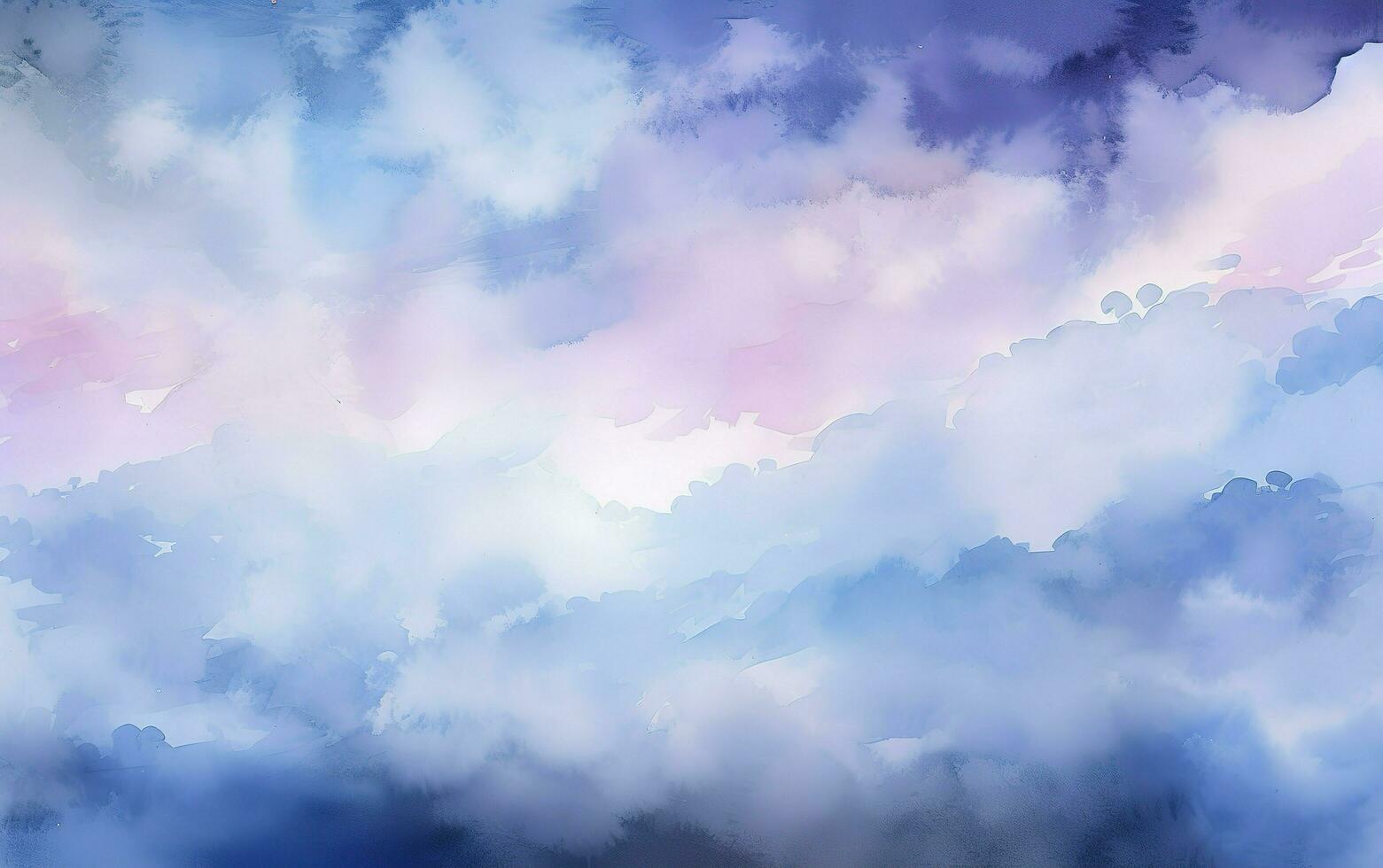 une magnifique aquarelle abstrait Contexte avec bleu, violet, et rose, dans le style de réaliste bleu ciels, ciel bleu et blanc, lumière gris et ciel bleu, produire ai photo