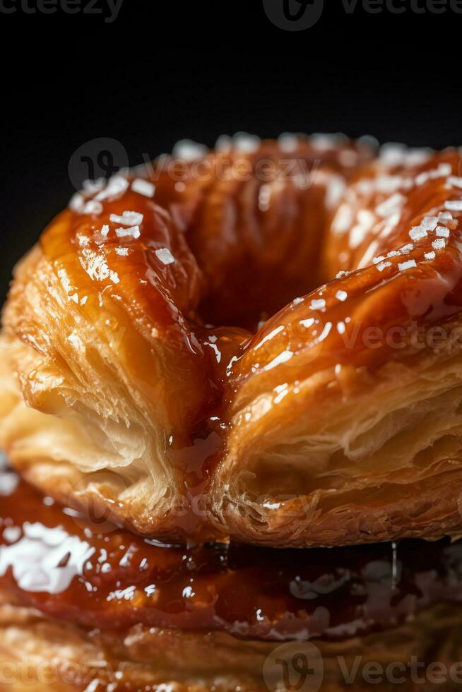 un danois Pâtisserie avec brouiller Contexte photo