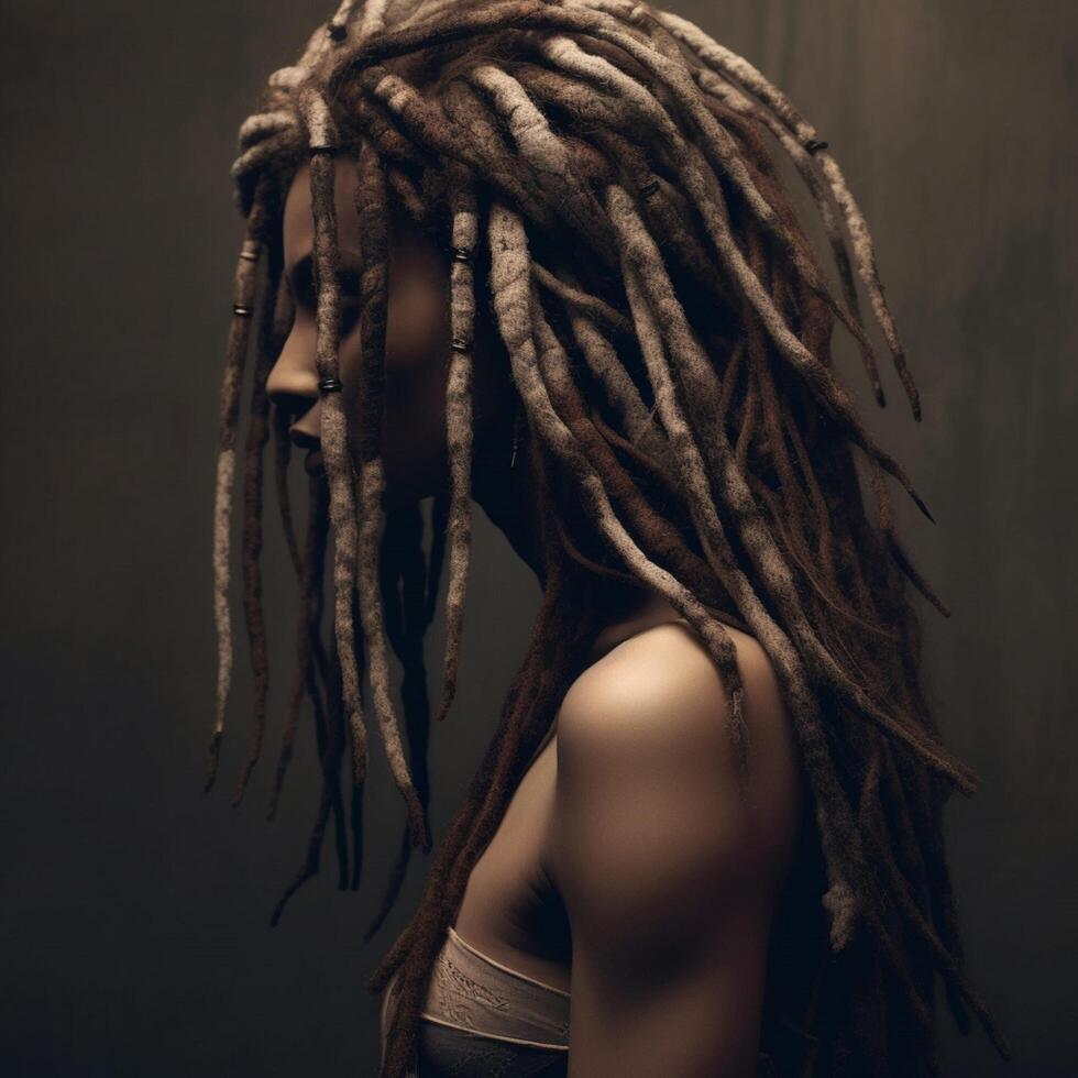 photo de dreadlocks ai généré