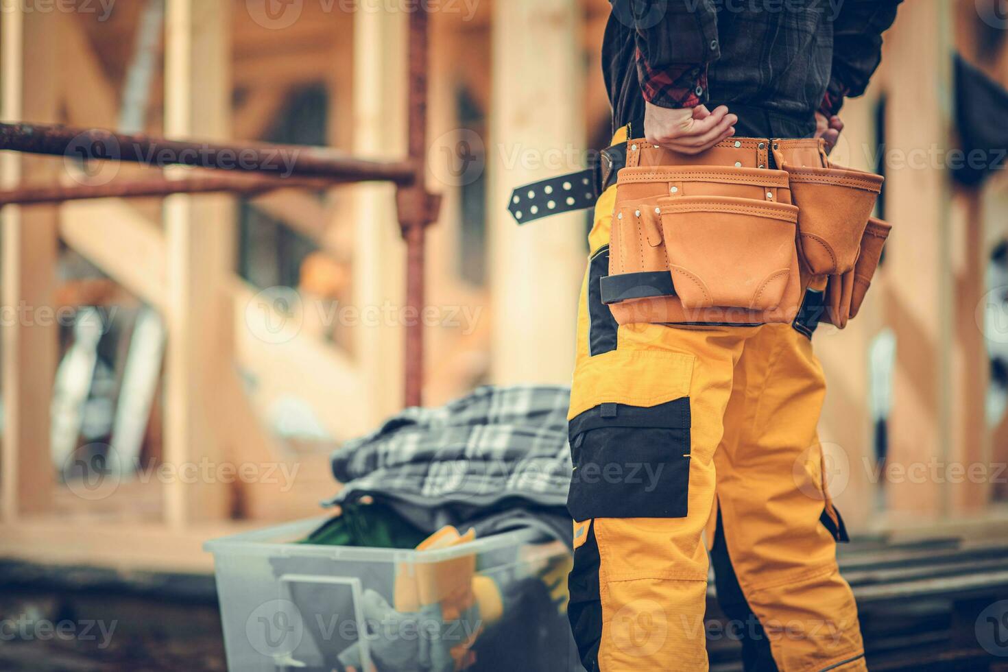 construction ouvrier avoir prêt pour le sien emploi photo