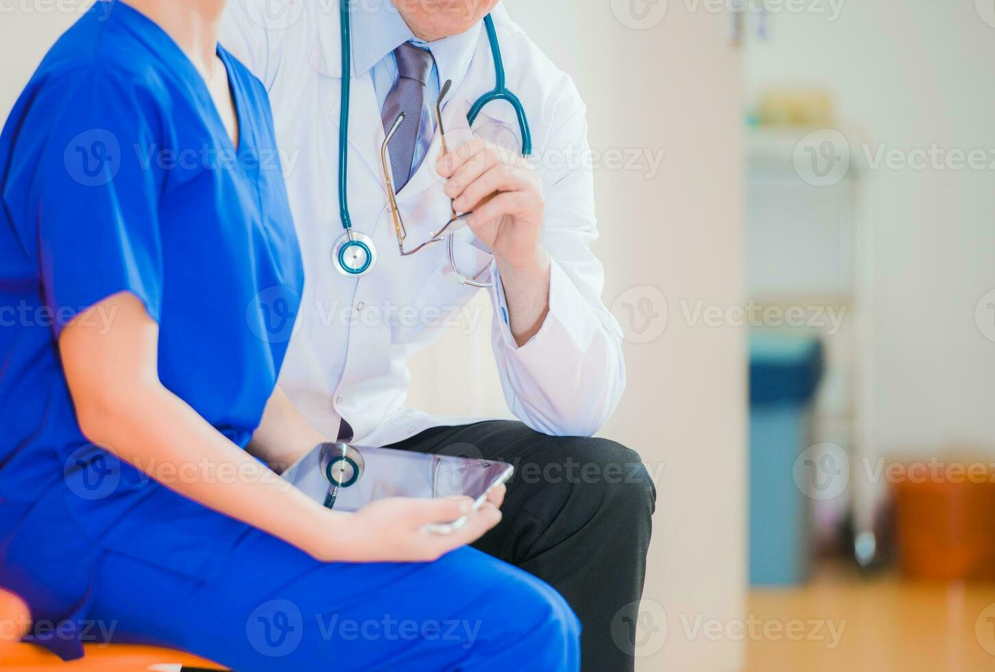 médical Personnel conversation photo