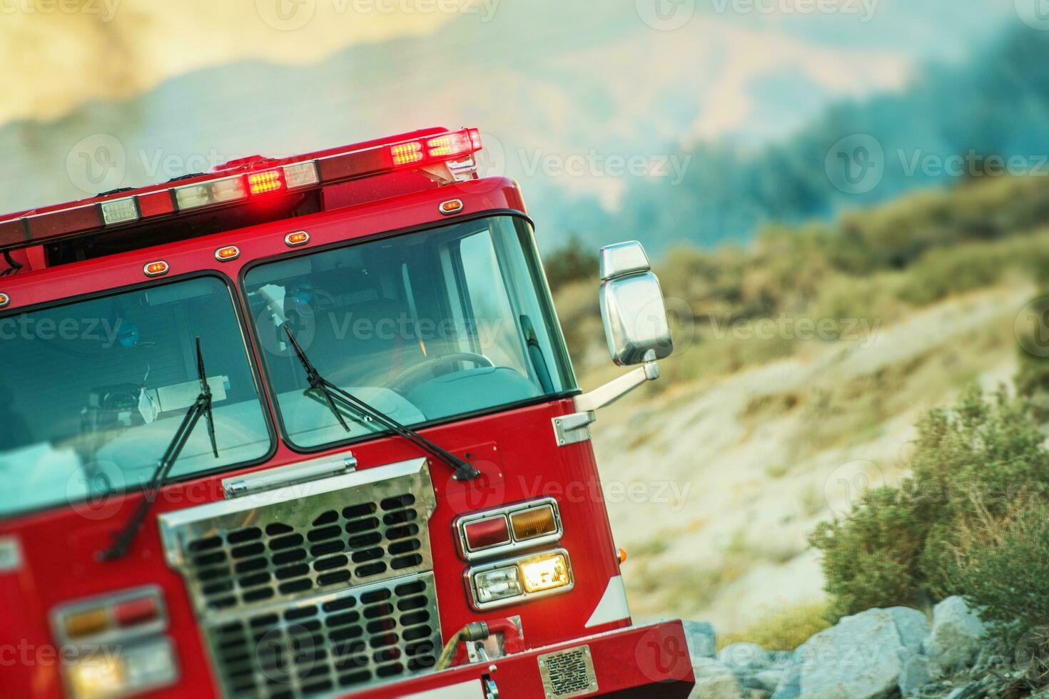 Feu un camion porter secours opération photo