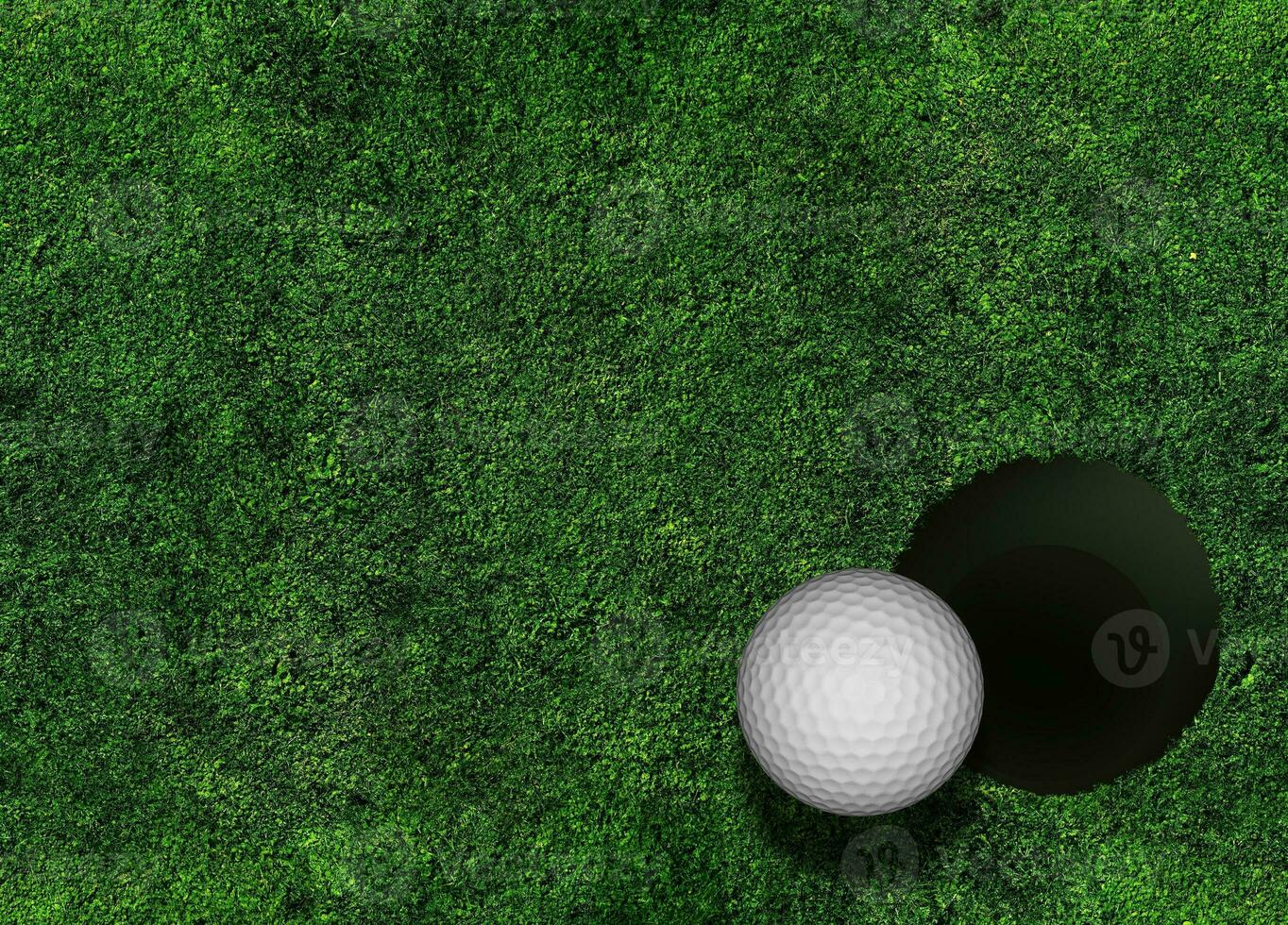 le golf herbeux Contexte photo