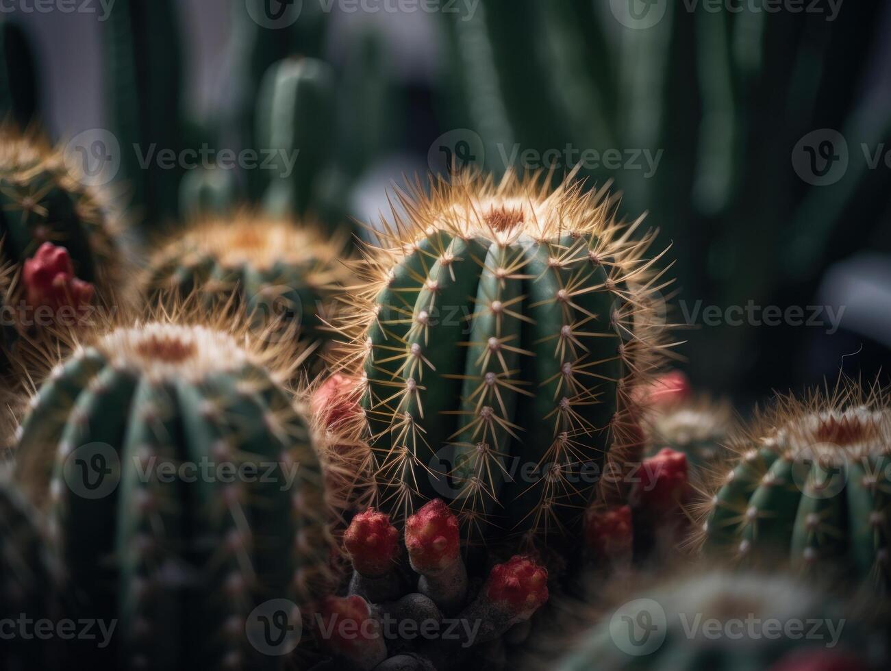 miniature Accueil fleurs plantes succulentes et cactus dans le jardin établi avec génératif ai La technologie photo