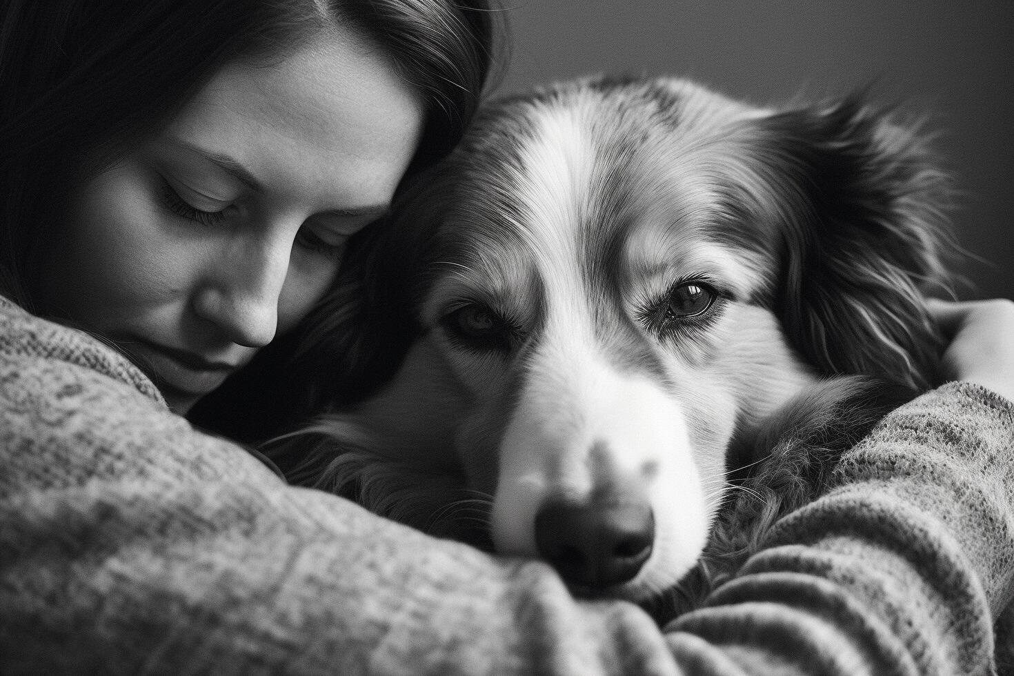 chien dans réel vie, content moment avec animal de compagnie ai génératif photo