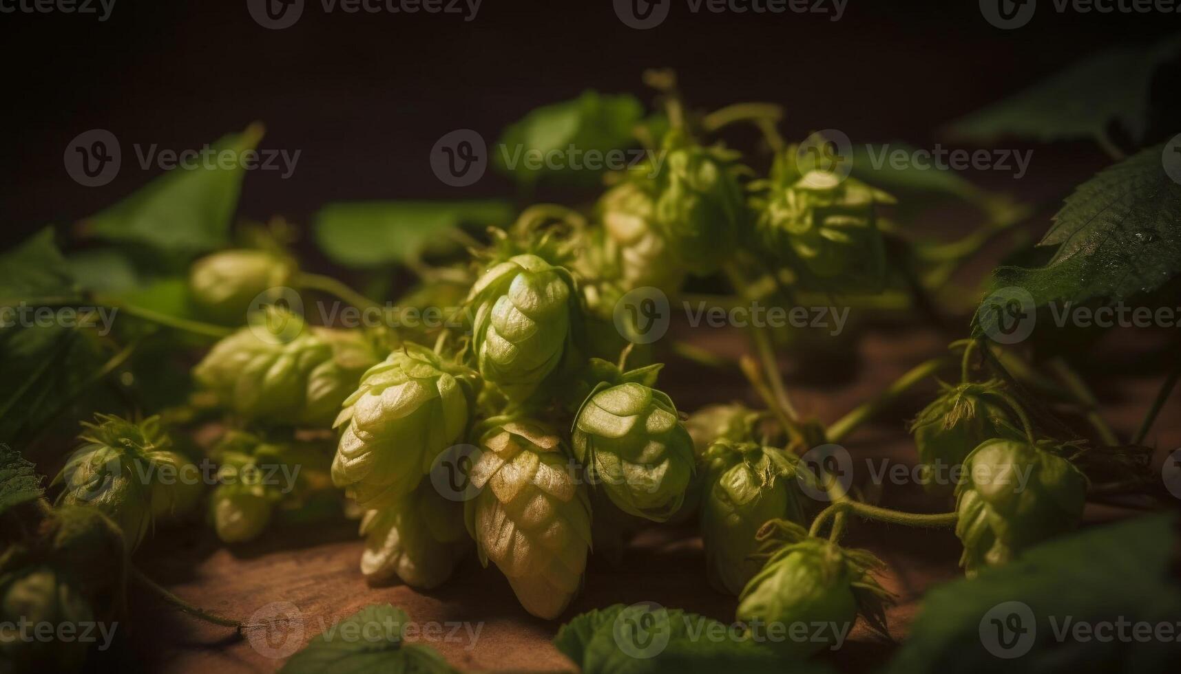 Frais biologique légume, mûr fruit, et herbe sur rustique table généré par ai photo