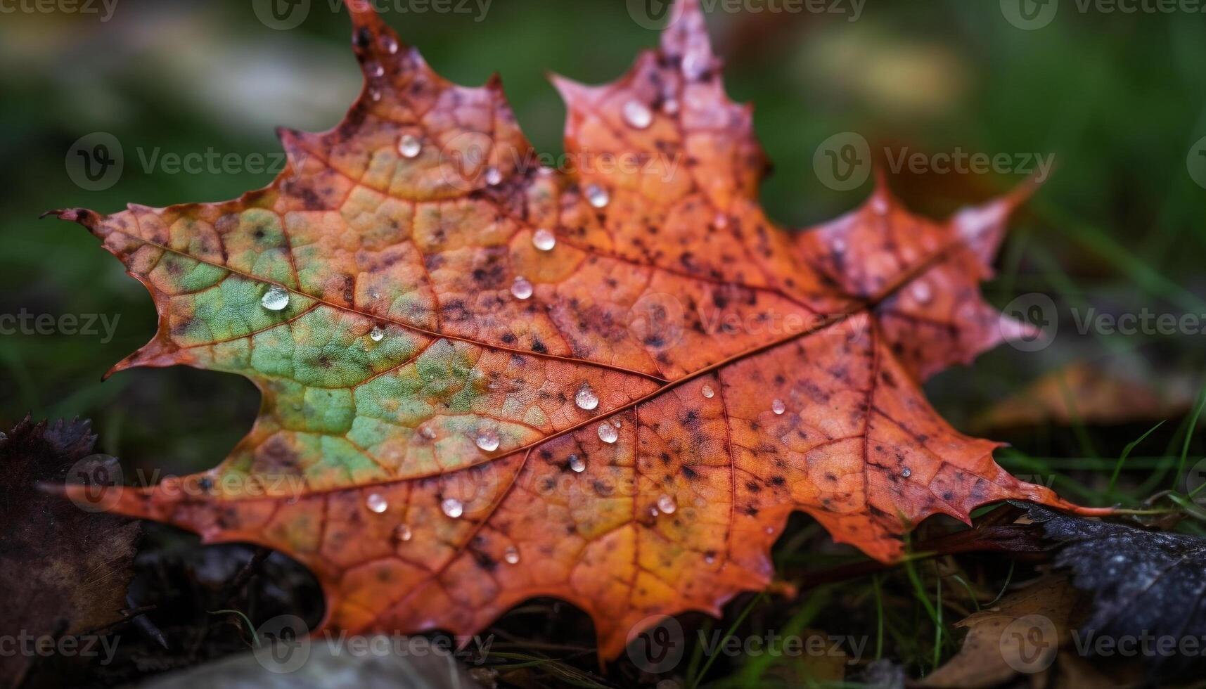 vibrant érable feuille, beauté dans la nature couleurs génératif ai photo