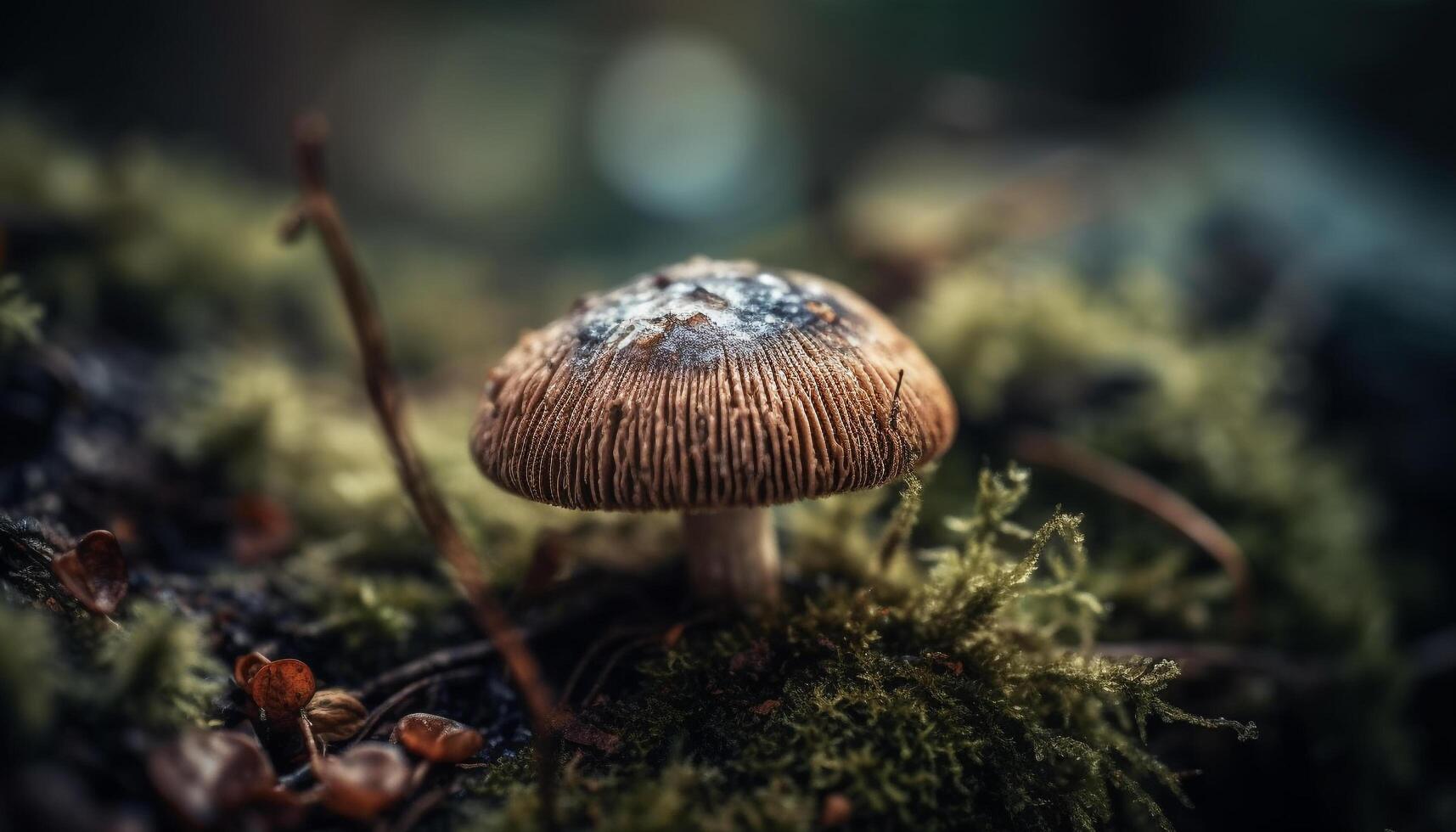 Frais mouche agaric casquette, Pointé beauté dans la nature généré par ai photo