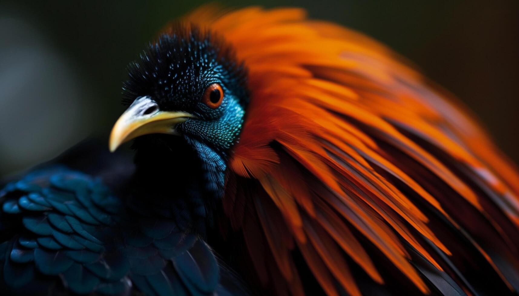 majestueux faucon se percher sur bifurquer, yeux concentré généré par ai photo