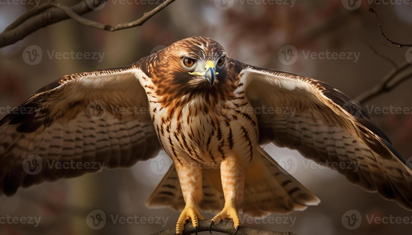 propager ailes, serres dehors, neigeux hibou chasses avec féroce concentrer généré par ai photo