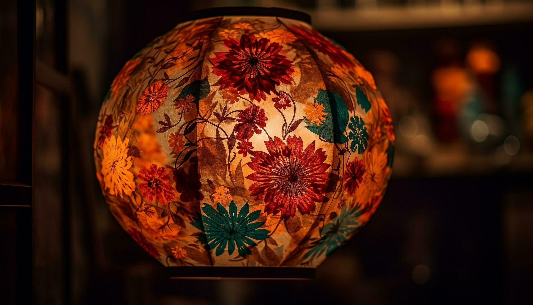 vibrant coloré verre vase illumine élégant antique chinois culture décor généré par ai photo