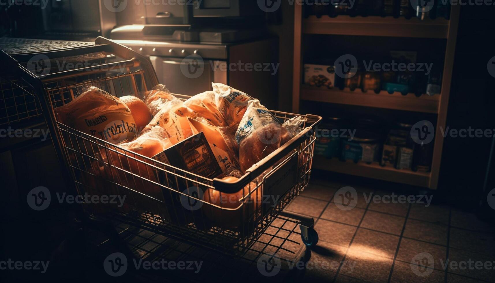 en bonne santé en mangeant les choix abonder dans cette frais, plein supermarché boutique généré par ai photo