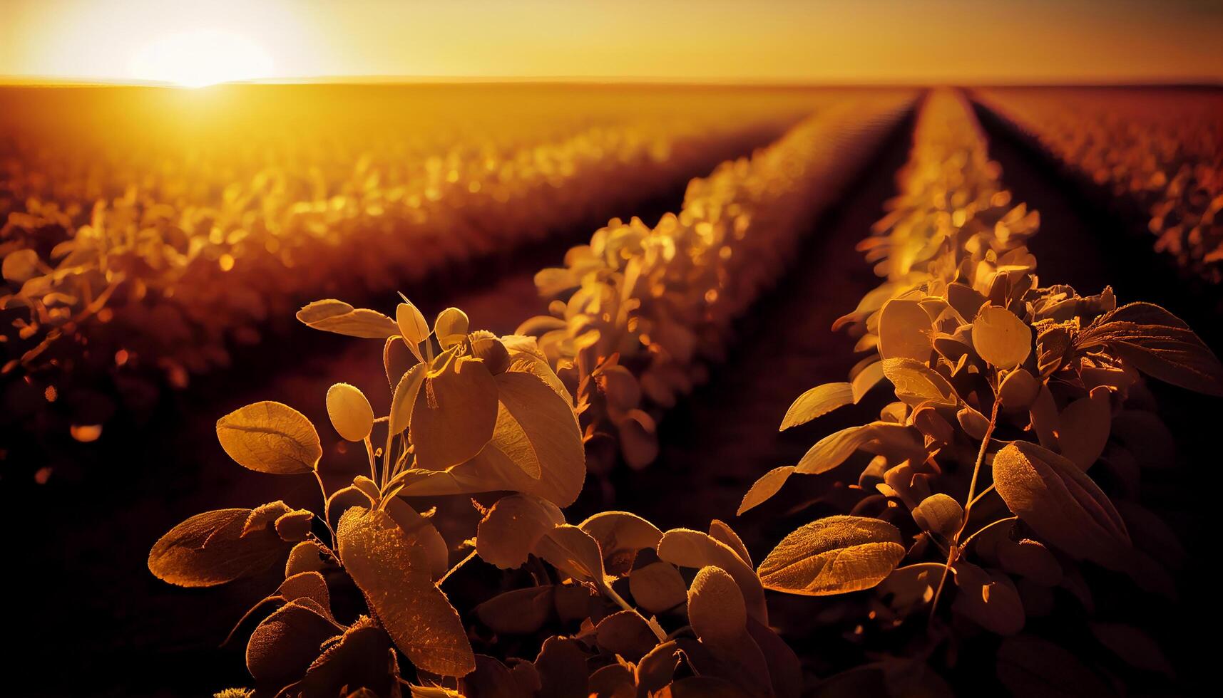 la nature félicité vibrant feuille dans été lumière du soleil ,génératif ai photo