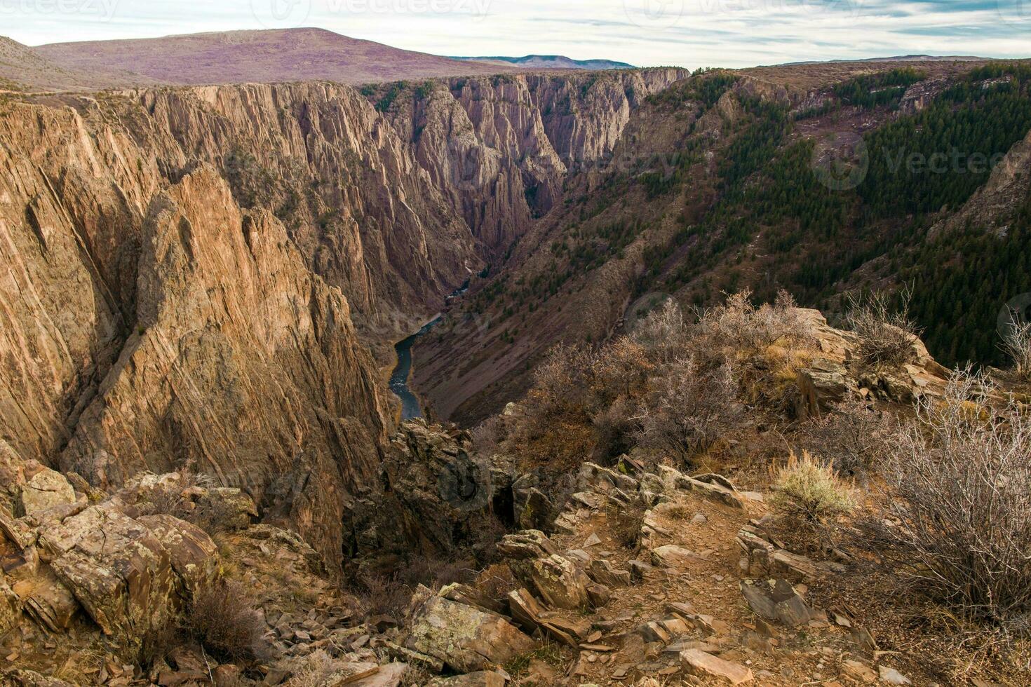 canyon noir du canon photo