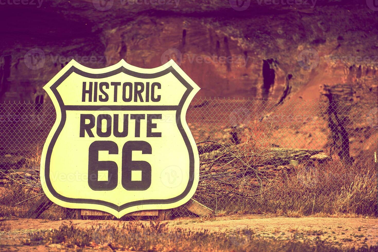 célèbre route 66 signe photo