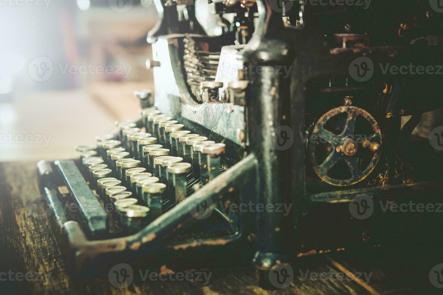 rouillé ancien machine à écrire photo