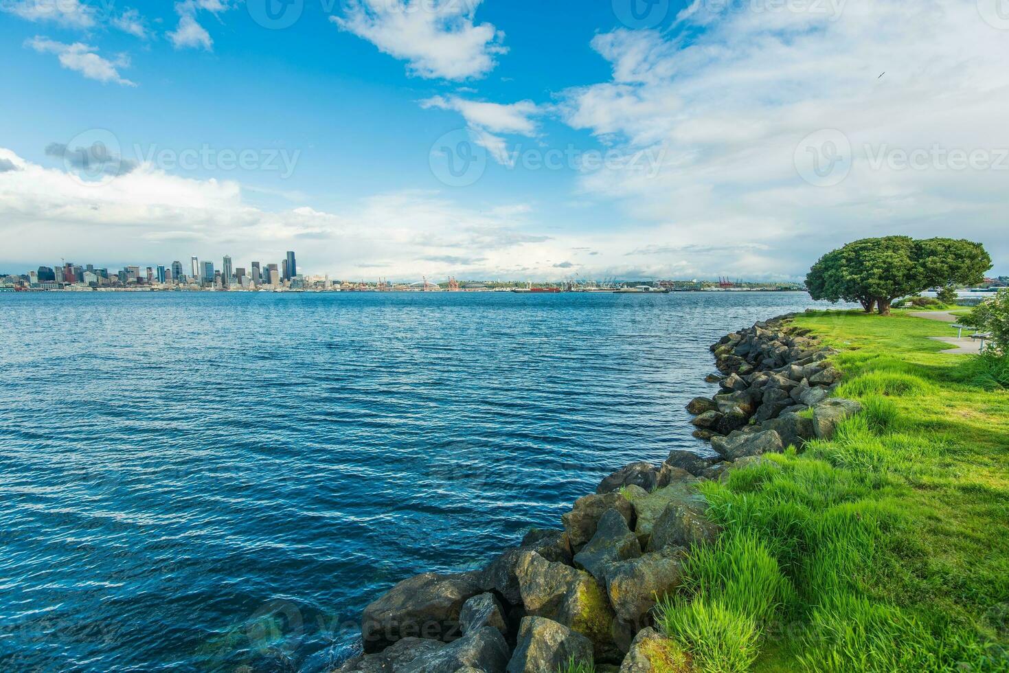 Seattle baie et horizon photo