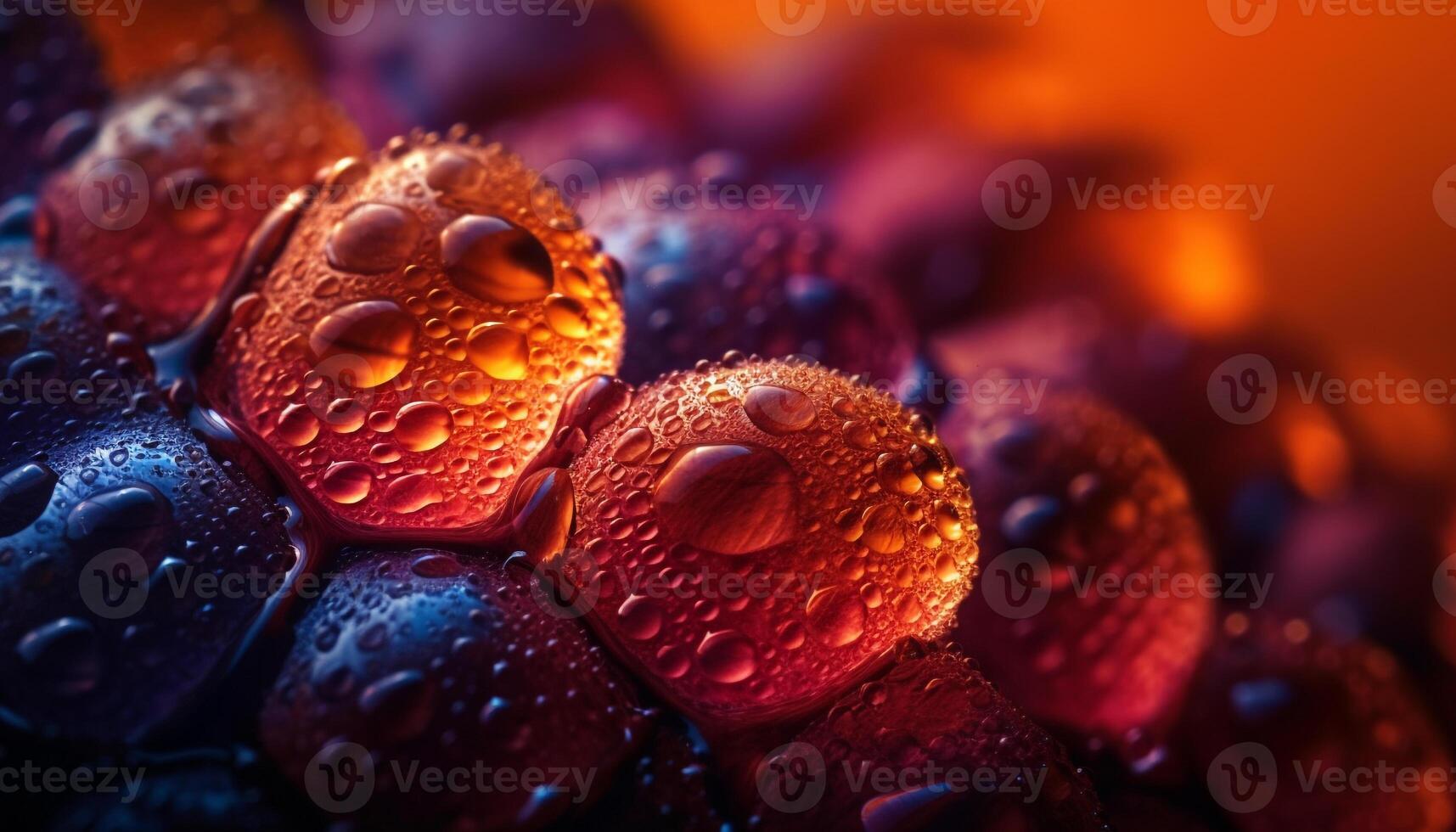 reflets de gouttes de pluie sur couvert de rosée feuilles éclat généré par ai photo