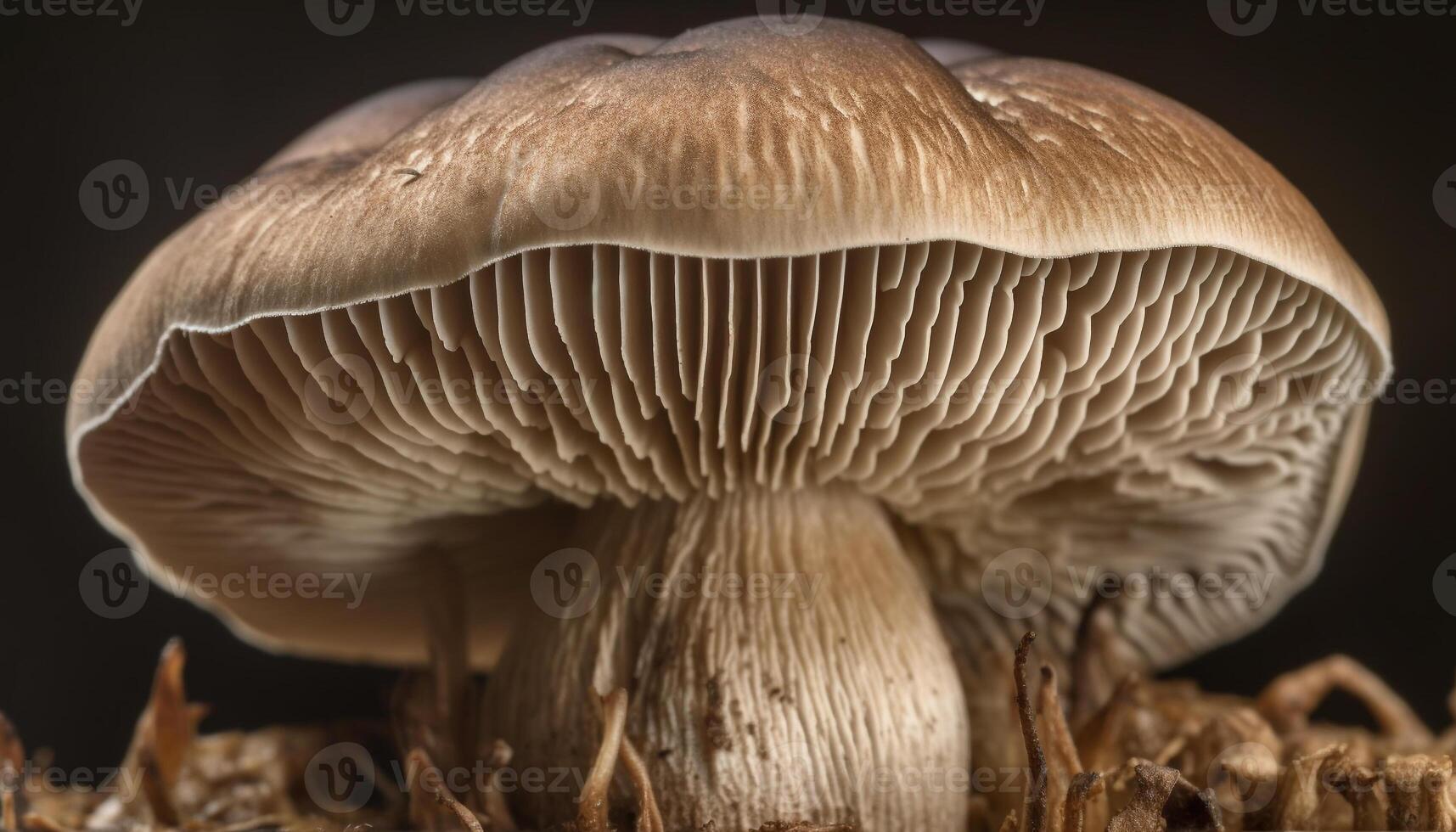 frais, comestible champignon casquette une en bonne santé végétarien option généré par ai photo