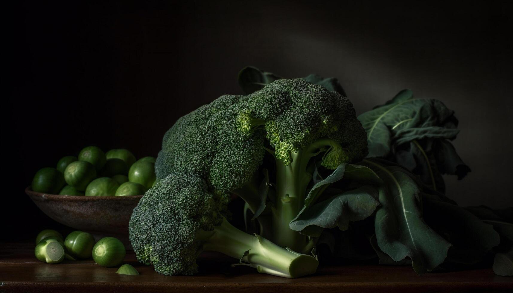 Frais des légumes sur rustique tableau, en bonne santé repas choix généré par ai photo