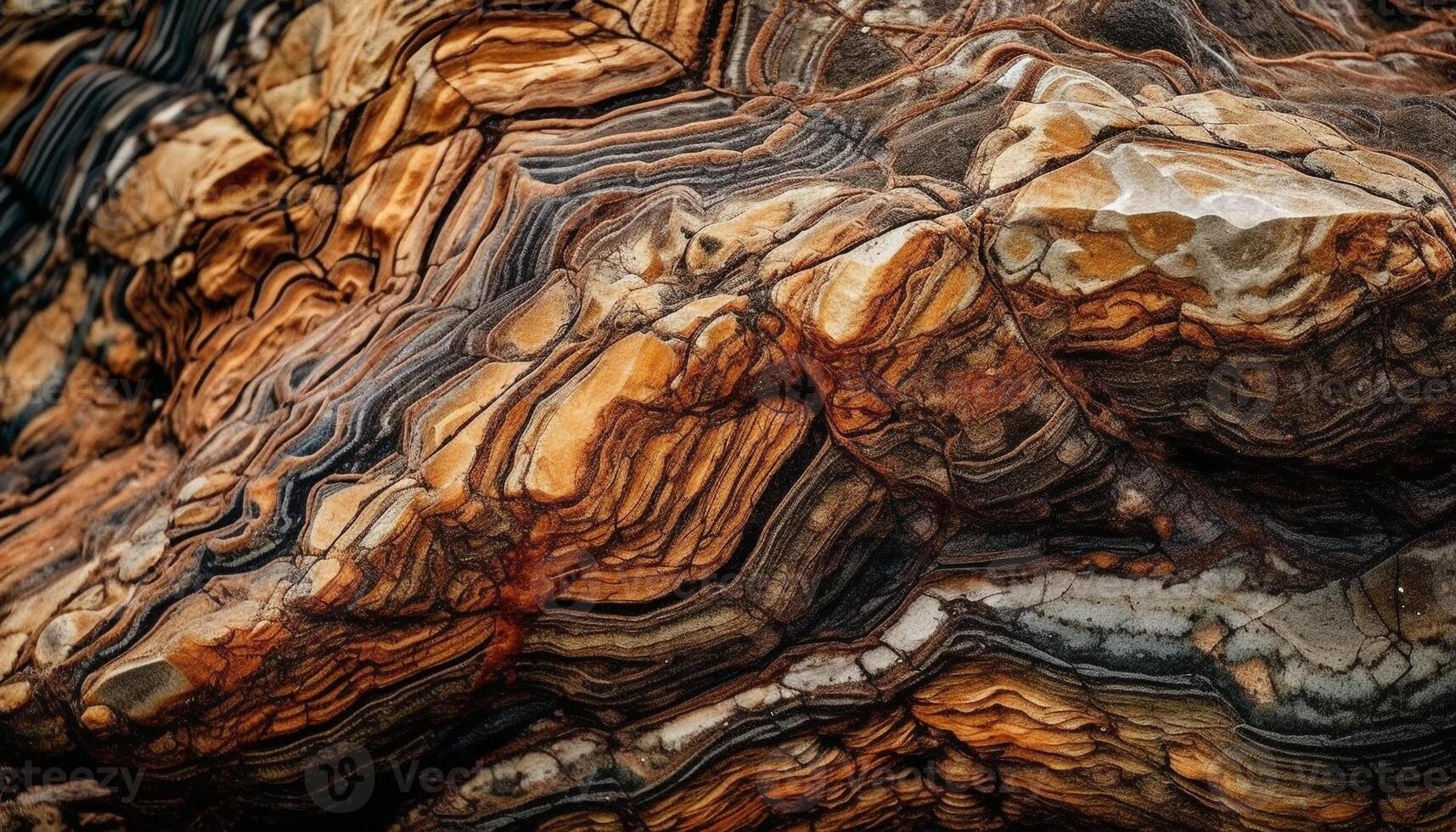 Naturel modèle dans Jaune agate coquille Bande généré par ai photo