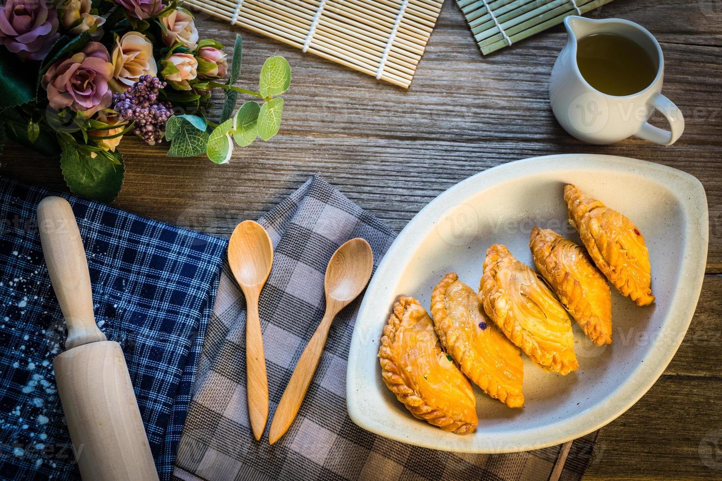 pâte feuilletée au curry photo