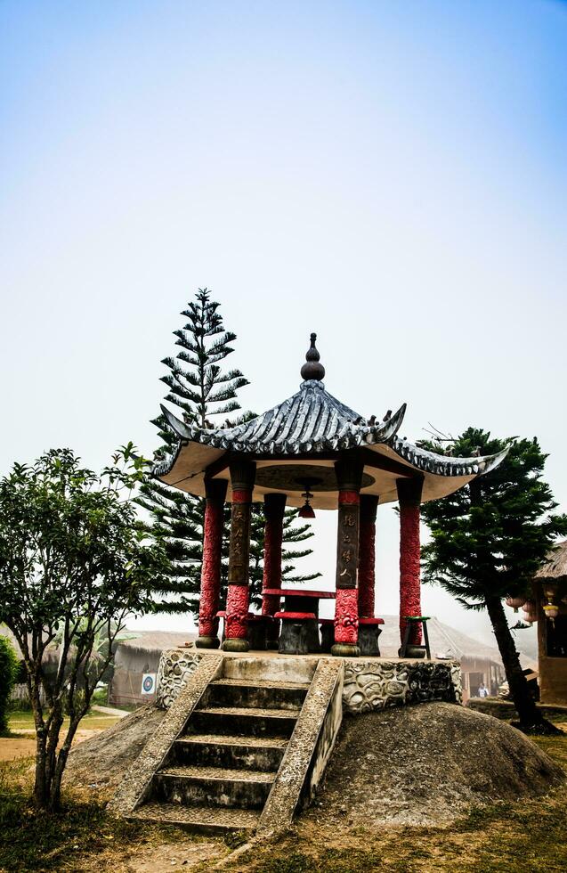 traditionnel chinois architecture, santichon ou Yunnan culturel village, maehongson, Thaïlande photo