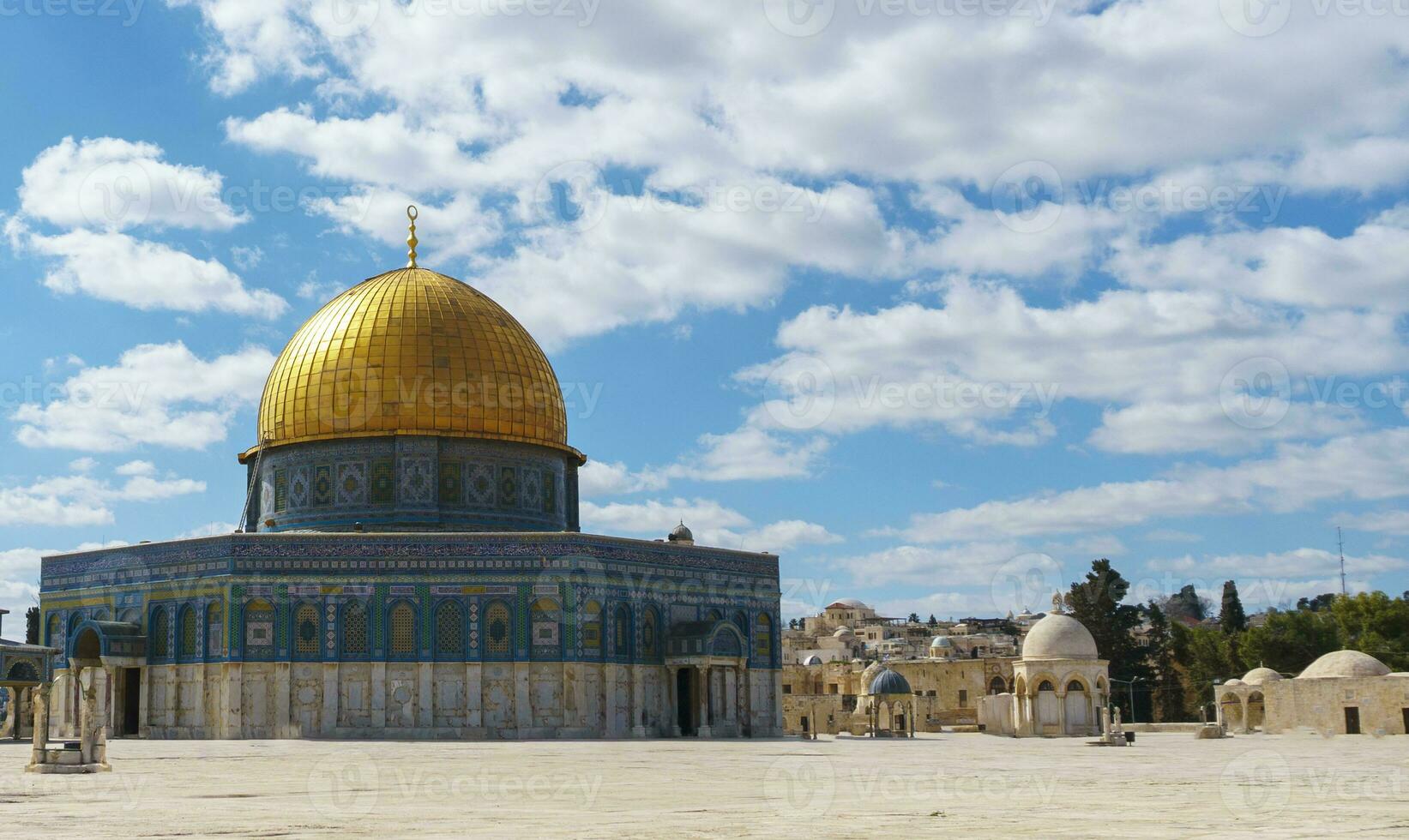 le dôme de le Roche dans alaqsa mosquée photo