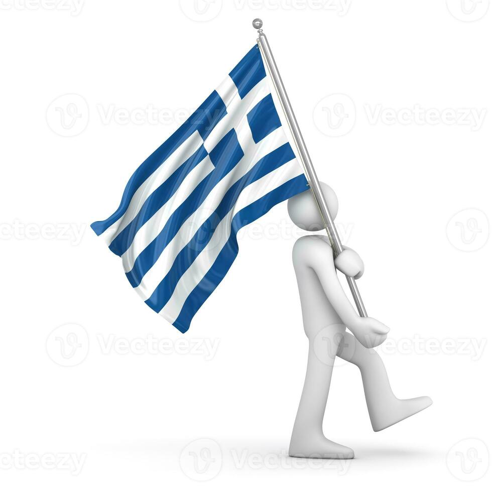 drapeau de la grèce photo