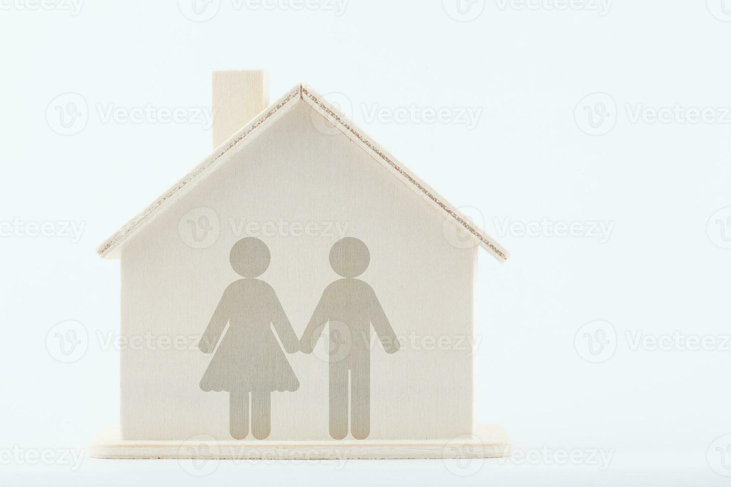 hétérosexuel couple à maison. famille concept. photo