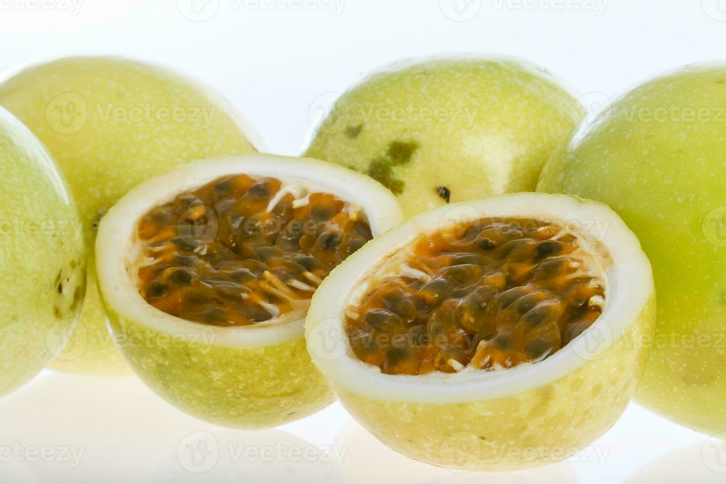 tropical fruit - passion fruit. passiflora Edulis photo