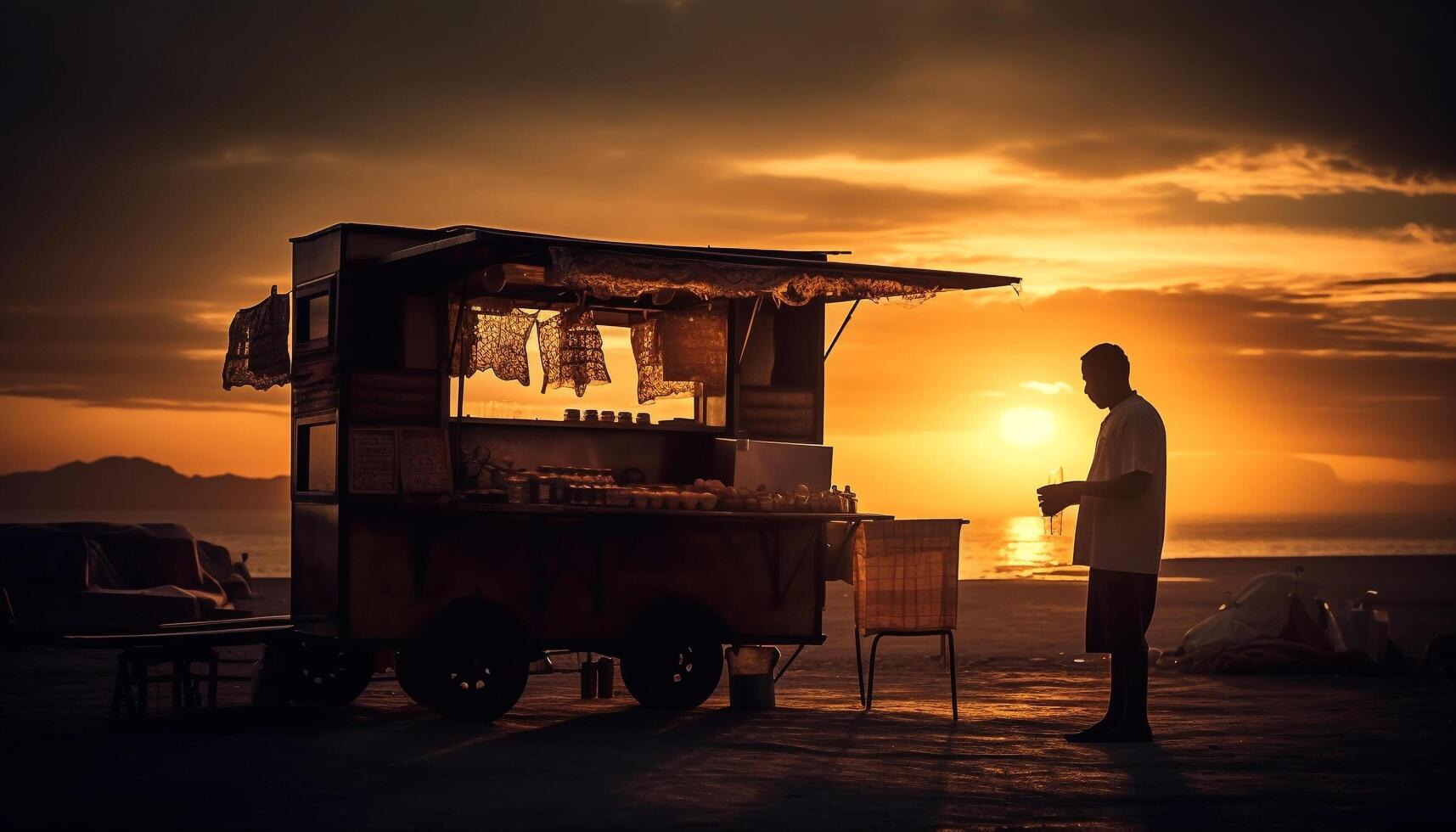 grillage en plein air, cuisine Jaune dessert généré par ai photo