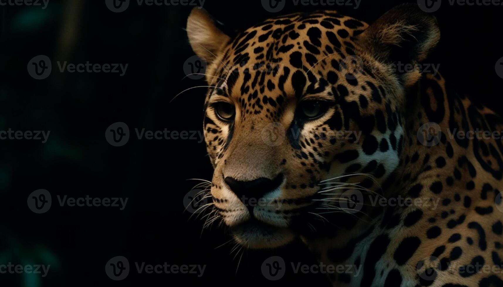 majestueux gros chats dans le sauvage regard généré par ai photo