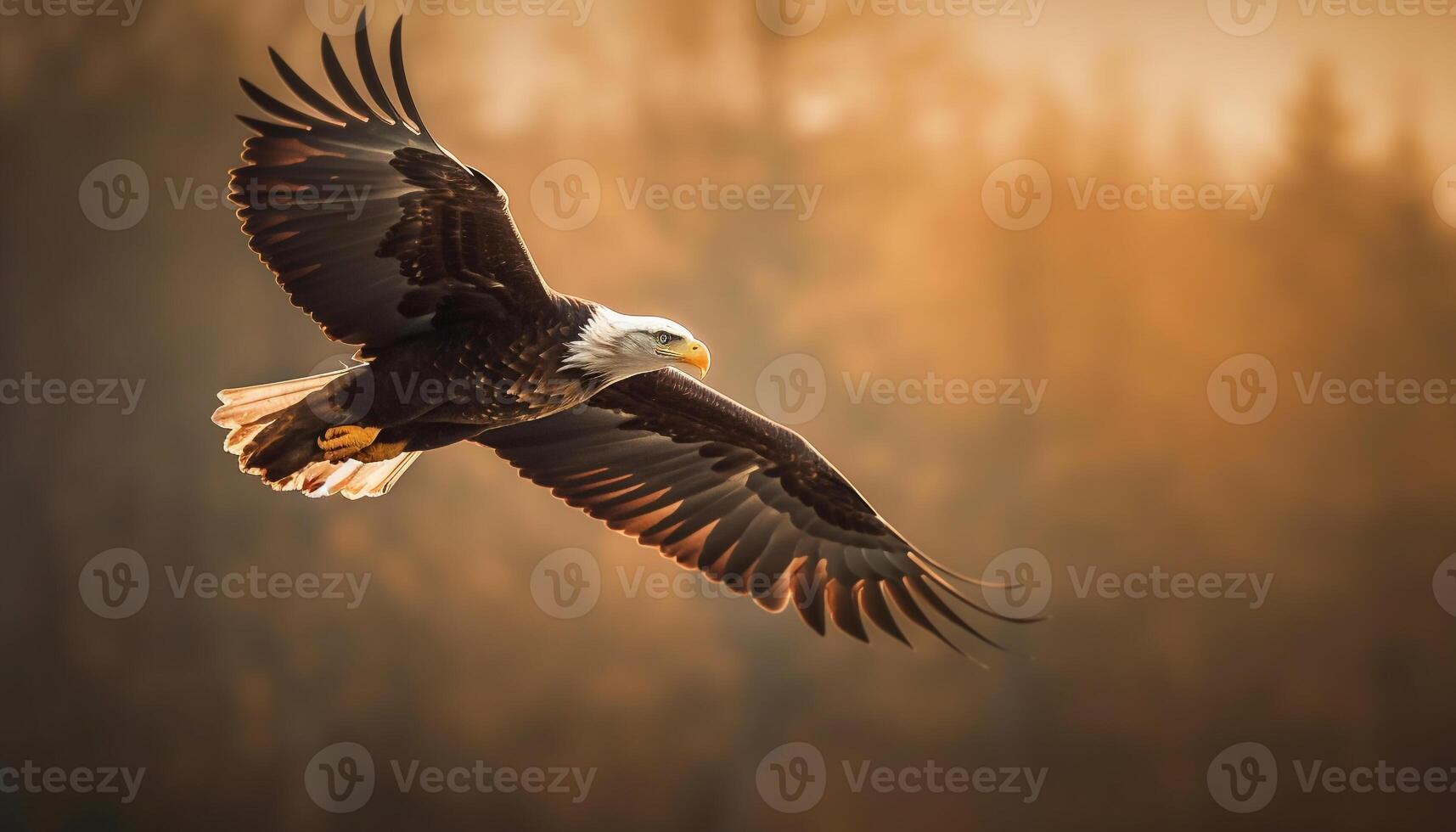 propager ailes, majestueux oiseau de proie monte en flèche généré par ai photo