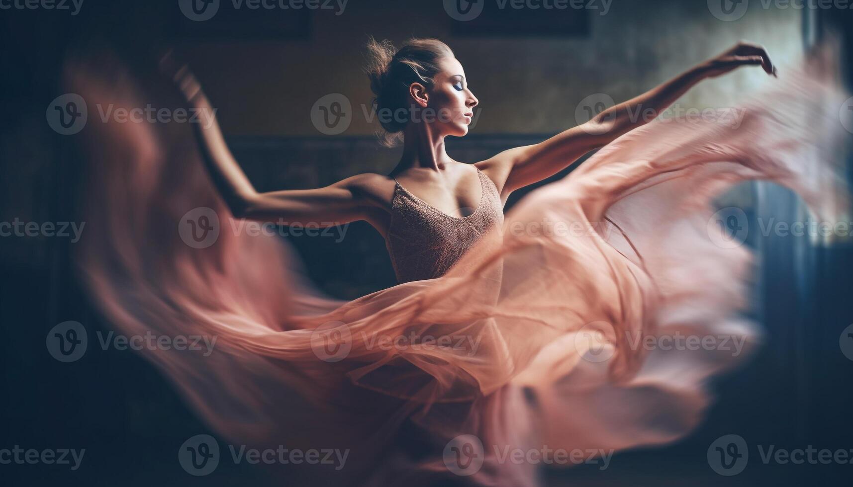 un magnifique ballet Danseur dégage élégance et la grâce généré par ai photo