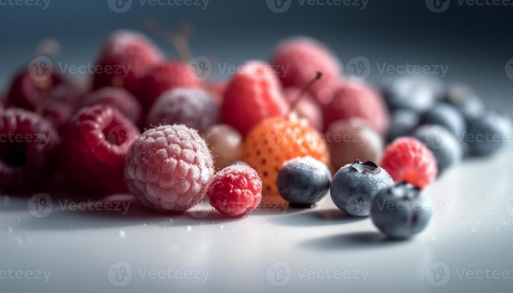 juteux baie bol une gourmet dessert pour en bonne santé en mangeant passionnés généré par ai photo