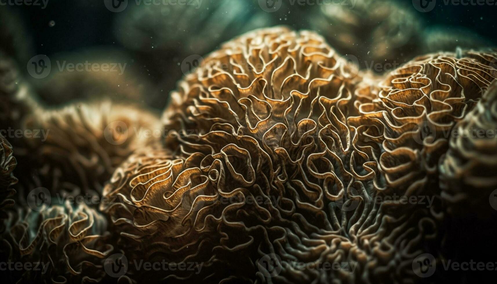 Profond mer plongée révèle vibrant sous-marin monde de tropical mer la vie généré par ai photo