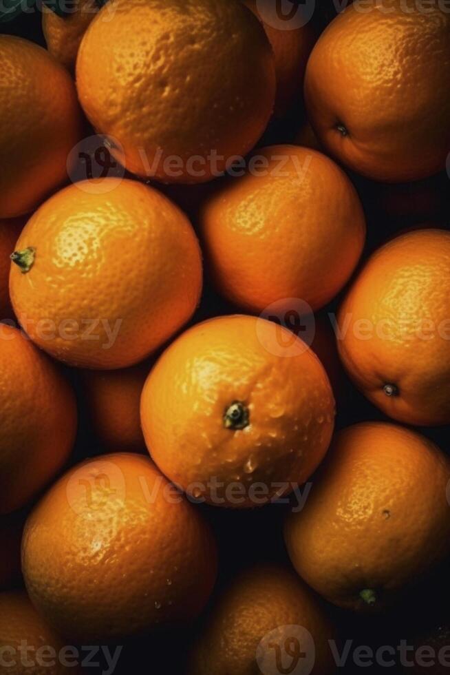 pile de des oranges, établi avec génératif ai photo