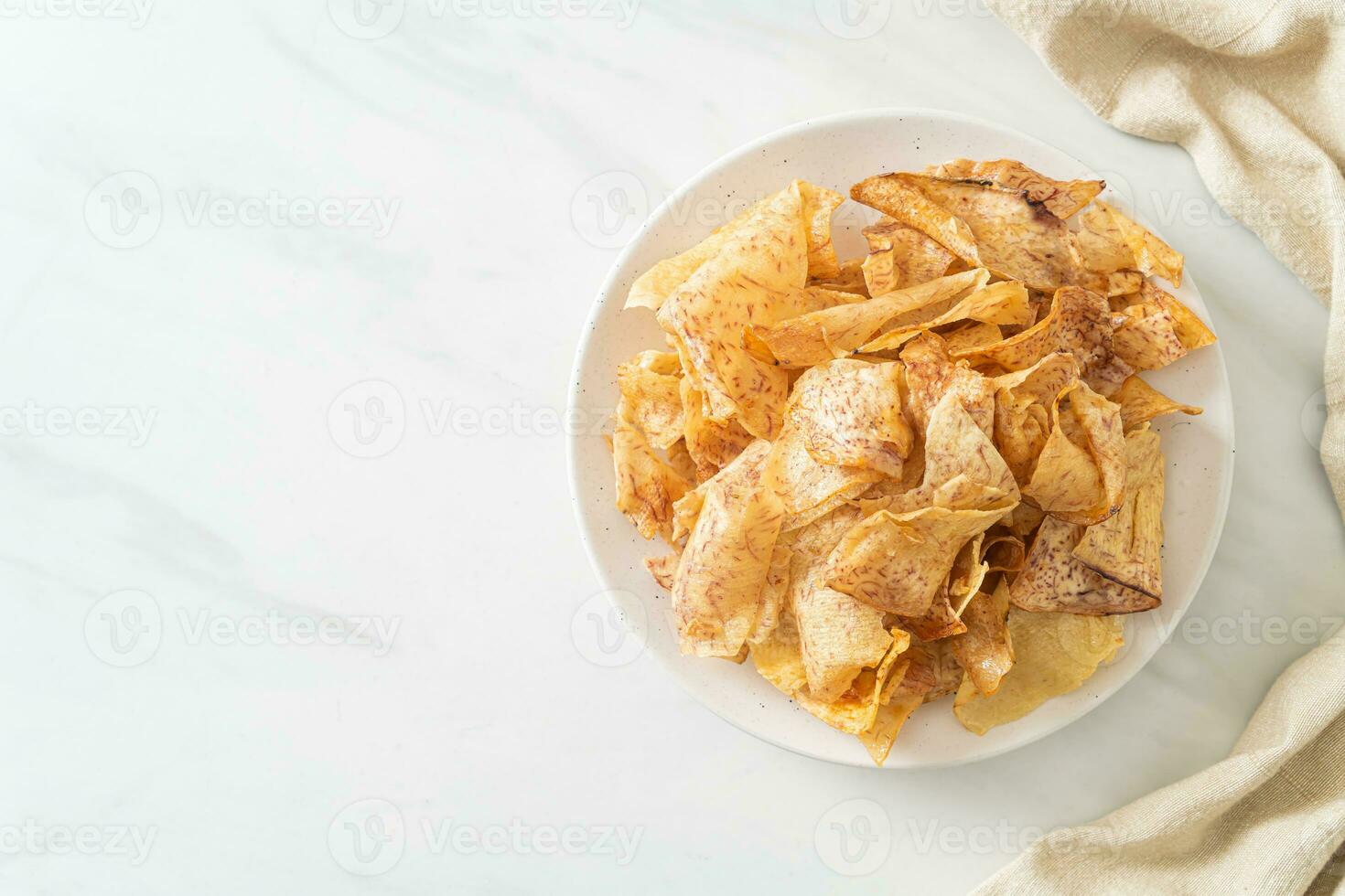 chips de taro croustillantes - collation photo