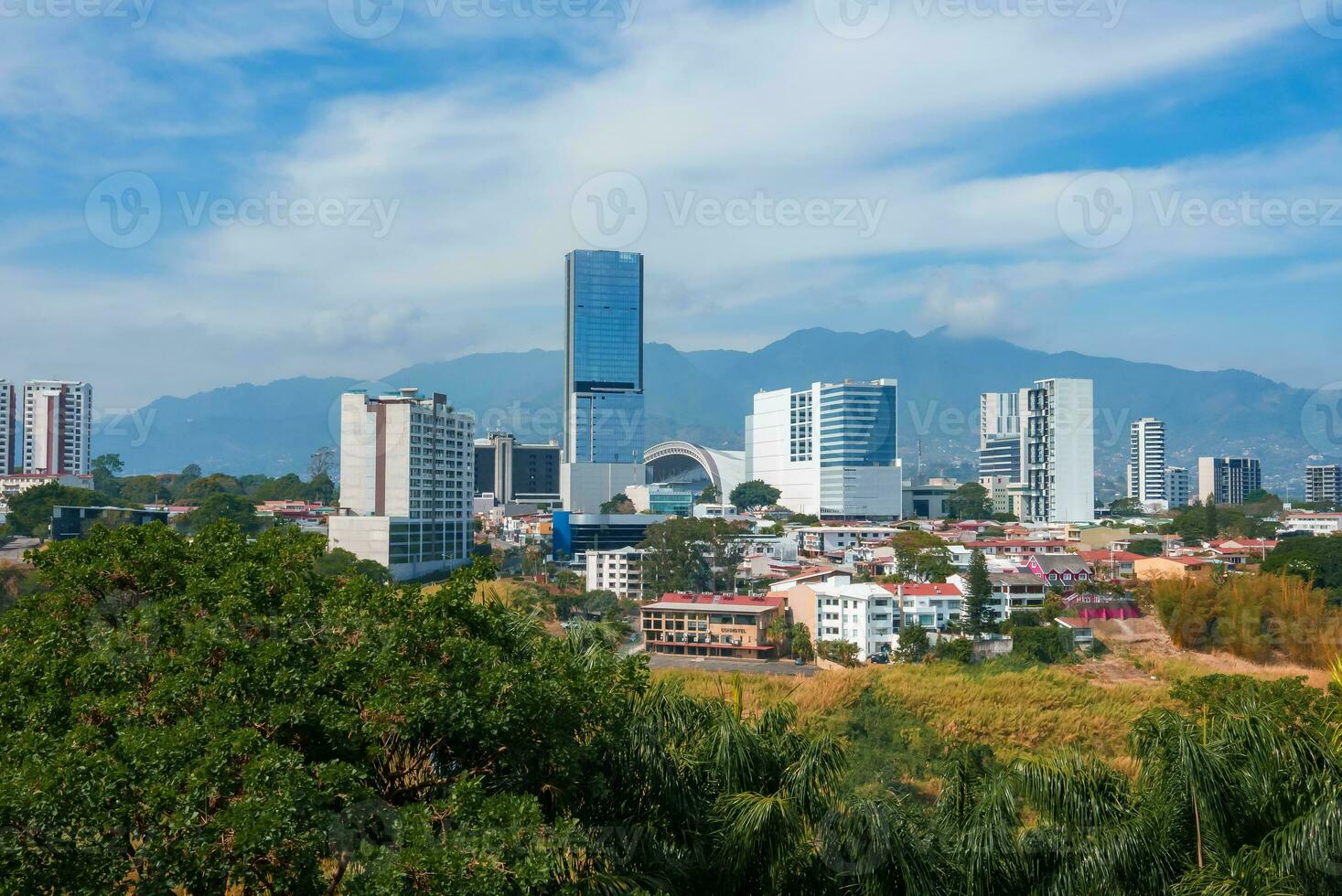 magnifique vue de costa ricas san jose ville photo