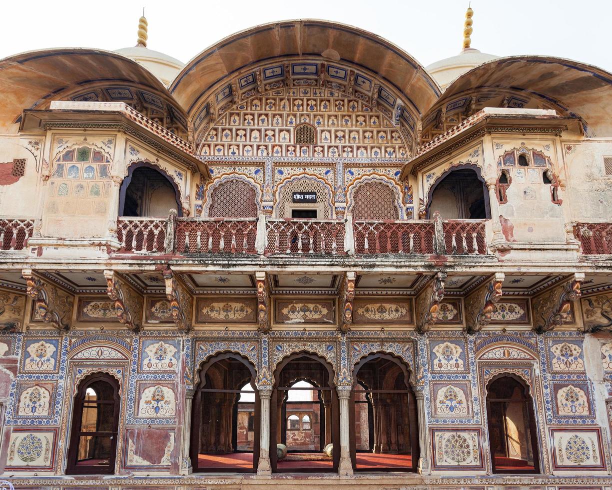 Palais de la ville de Karauli, Rajasthan, Inde photo