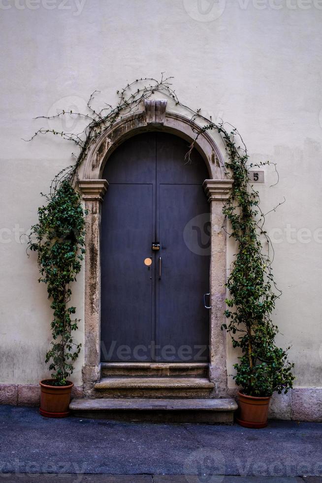 porte en fer avec arc photo